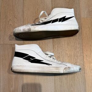 Creative Recreation White and Black High-Top Sneakers